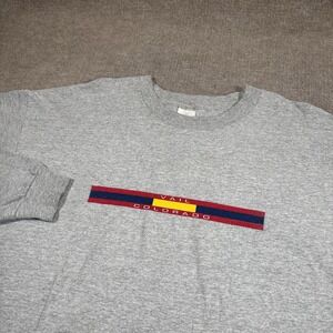 Vintage 90s Vail Colorado T-Shirt‎ Mens 2XL Long Sleeve Grey Murina Made In USA